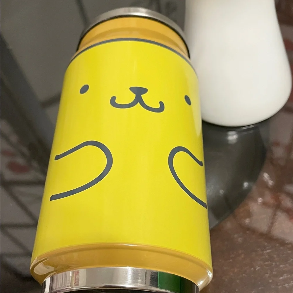 Sanrio Pompourin Yellow Cat-Face Treat Canister